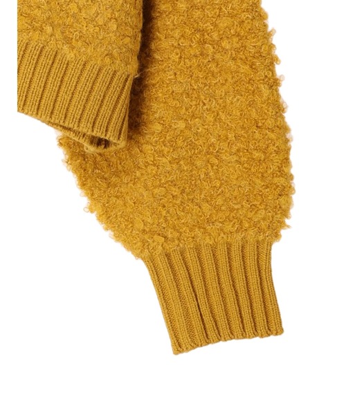 earth music&ecology（アースミュージックアンドエコロジー）の「ボアニットプルオーバー（ニット/セーター・レディース・マスタード/チャコールグレー/アイボリー・FREE）」の12枚目の写真