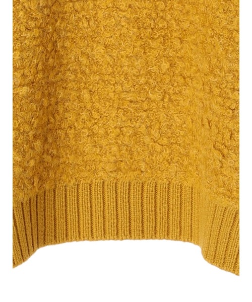 earth music&ecology（アースミュージックアンドエコロジー）の「ボアニットプルオーバー（ニット/セーター・レディース・マスタード/チャコールグレー/アイボリー・FREE）」の13枚目の写真