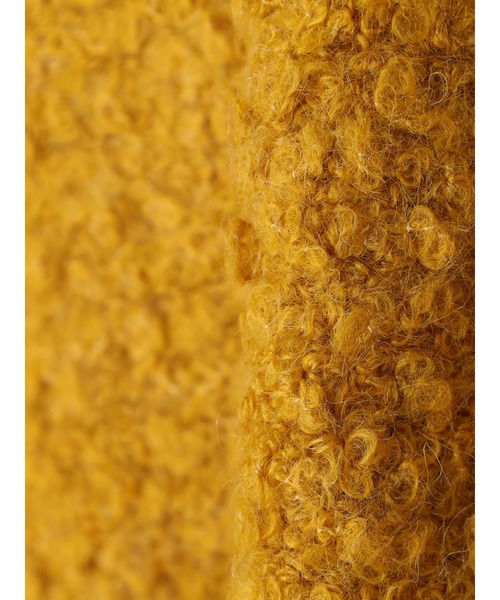 earth music&ecology（アースミュージックアンドエコロジー）の「ボアニットプルオーバー（ニット/セーター・レディース・マスタード/チャコールグレー/アイボリー・FREE）」の15枚目の写真