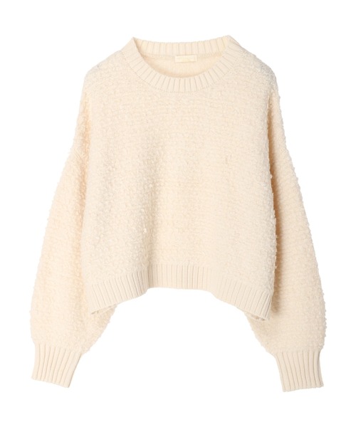 earth music&ecology（アースミュージックアンドエコロジー）の「ボアニットプルオーバー（ニット/セーター・レディース・マスタード/チャコールグレー/アイボリー・FREE）」の16枚目の写真