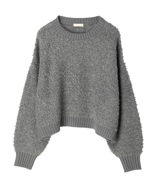 earth music&ecology（アースミュージックアンドエコロジー）の「ボアニットプルオーバー（ニット/セーター・レディース・マスタード/チャコールグレー/アイボリー・FREE）」の17枚目の写真