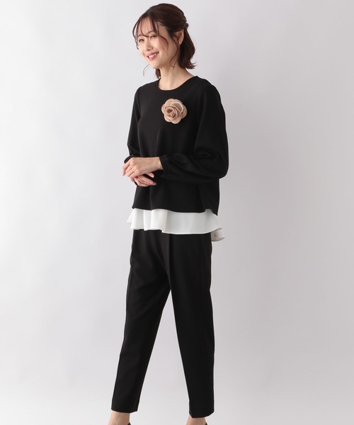 グローバルワーク　スゴラクスーツ　3点セット　洗える　黒　L　タグ付新品未使用 楽天市場】【SALE／70%OFF】スゴラクカットブラウス*パンツ3