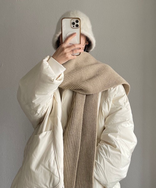 wee9s（ウィークス）の「shaggy far bucket hat / シャギーファーバケットハット（ハット・レディース・ホワイト/ベージュ/ブラック・FREE）」の10枚目の写真