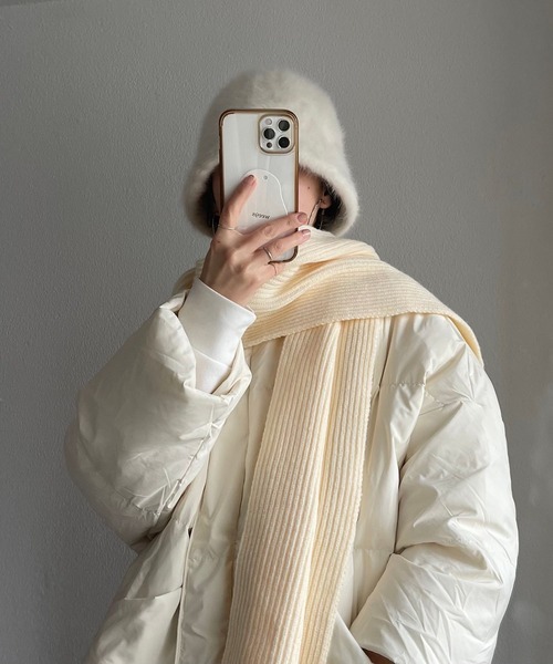 wee9s（ウィークス）の「shaggy far bucket hat / シャギーファーバケットハット（ハット・レディース・ホワイト/ベージュ/ブラック・FREE）」の11枚目の写真