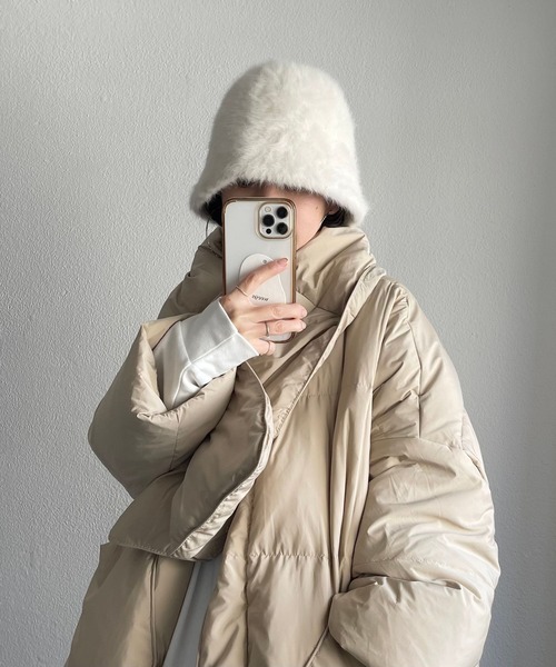 wee9s（ウィークス）の「shaggy far bucket hat / シャギーファーバケットハット（ハット・レディース・ホワイト/ベージュ/ブラック・FREE）」の9枚目の写真