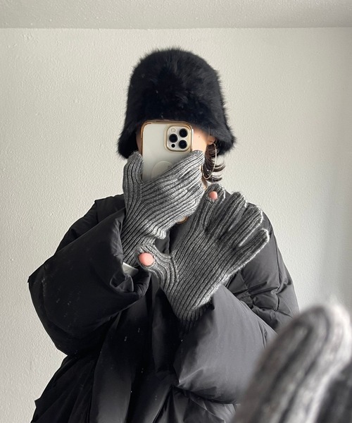 wee9s（ウィークス）の「shaggy far bucket hat / シャギーファーバケットハット（ハット・レディース・ホワイト/ベージュ/ブラック・FREE）」の18枚目の写真