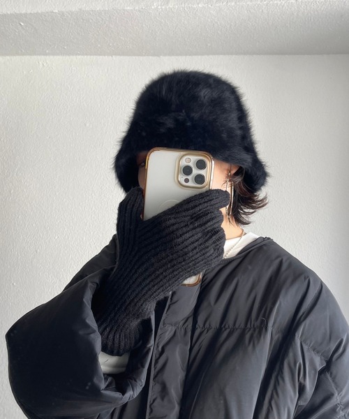 wee9s（ウィークス）の「shaggy far bucket hat / シャギーファーバケットハット（ハット・レディース・ホワイト/ベージュ/ブラック・FREE）」の20枚目の写真