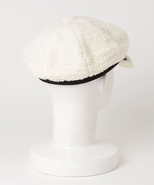 gossip！ロサンゼルス（ゴシップロサンゼルス）の「ボアキャスケット（キャスケット・レディース・ホワイト/ブラック・FREE）」の5枚目の写真