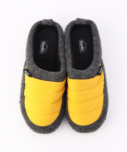 FREAK'S STORE（フリークスストア）の「nuvola/ヌヴォラ ニューウール　スリッパ（ウィメンズ）（ルームシューズ/スリッパ・レディース・ダークグレー/マスタード・ONE SIZE）」の4枚目の写真