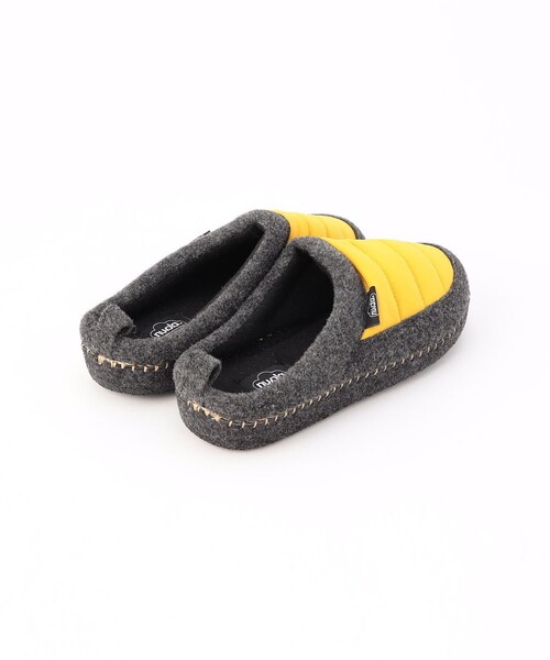 FREAK'S STORE（フリークスストア）の「nuvola/ヌヴォラ ニューウール　スリッパ（ウィメンズ）（ルームシューズ/スリッパ・レディース・ダークグレー/マスタード・ONE SIZE）」の7枚目の写真