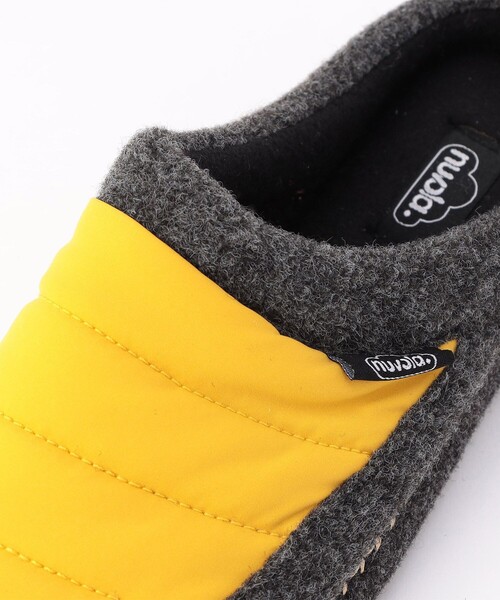FREAK'S STORE（フリークスストア）の「nuvola/ヌヴォラ ニューウール　スリッパ（ウィメンズ）（ルームシューズ/スリッパ・レディース・ダークグレー/マスタード・ONE SIZE）」の9枚目の写真