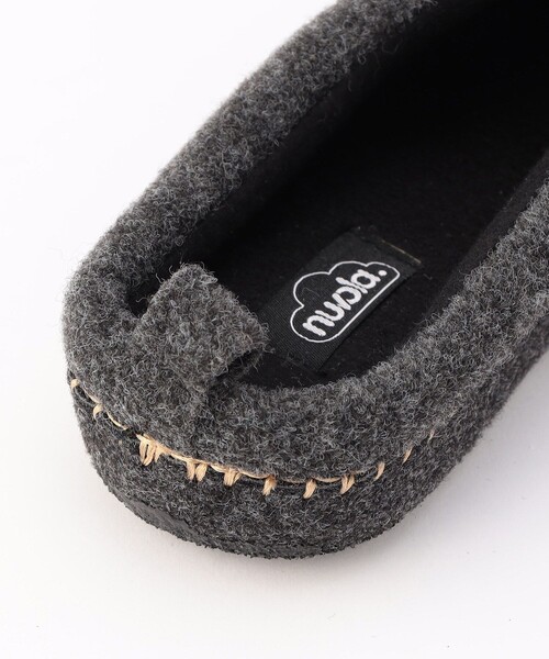 FREAK'S STORE（フリークスストア）の「nuvola/ヌヴォラ ニューウール　スリッパ（ウィメンズ）（ルームシューズ/スリッパ・レディース・ダークグレー/マスタード・ONE SIZE）」の10枚目の写真