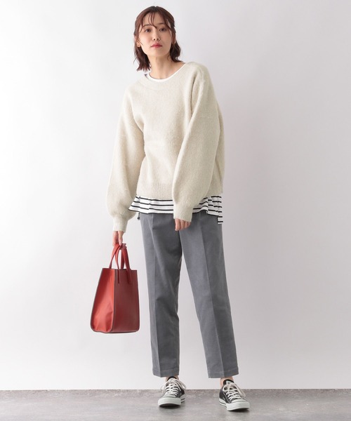 GLOBAL WORK(グローバルワーク)の「2WAYシャギーカーデ*スカートセット/123388(ワンピース・レディース・ライトブルー/ベージュ/オレンジ/グリーン系その他・FREE)」の13枚目の写真