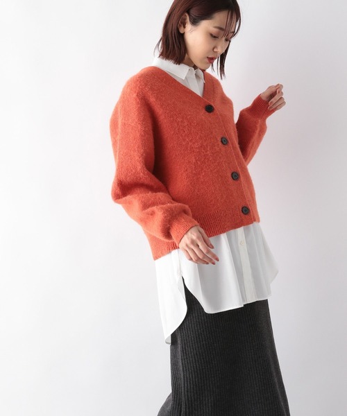 GLOBAL WORK(グローバルワーク)の「2WAYシャギーカーデ*スカートセット/123388(ワンピース・レディース・ライトブルー/ベージュ/オレンジ/グリーン系その他・FREE)」の11枚目の写真