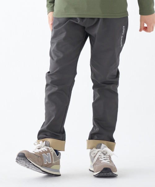 KRIFF MAYER Kid's Collection（クリフメイヤーキッズコレクション）の「ロールアップ配色パンツ（その他パンツ・キッズ・ダークグレー/ネイビー/ベージュ/チャコール/カーキ・120/130/140/150/160/170）」の2枚目の写真
