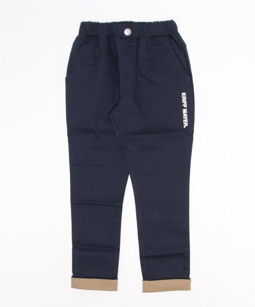 KRIFF MAYER Kid's Collection（クリフメイヤーキッズコレクション）の「ロールアップ配色パンツ（その他パンツ・キッズ・ダークグレー/ネイビー/ベージュ/チャコール/カーキ・120/130/140/150/160/170）」の12枚目の写真