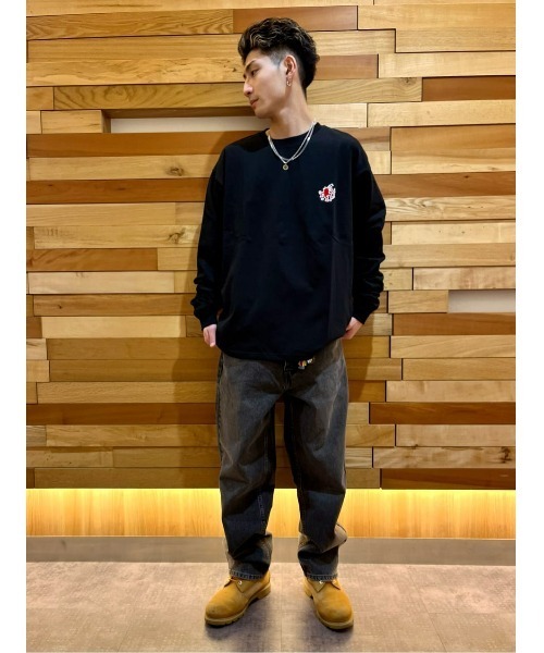 Right-on（ライトオン）の「アートグラフィックロンＴ（Tシャツ/カットソー・メンズ・ホワイト/ブラック/ターコイズブルー・M/L/XL）」の22枚目の写真