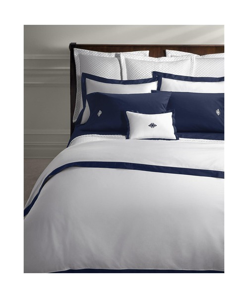 ラルフローレン　ボックスシーツ　クィーンサイズ RALPH LAUREN HOME ベッド 寝具 オーガニック コットン