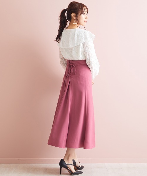 marun(マルン)の「<大きいサイズ> ビッグカラーレースブラウス marun(シャツ/ブラウス・レディース・オフホワイト/ブラック/サックスブルー・L/LL/3L/4L/5L)」の17枚目の写真