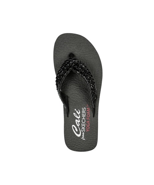 SKECHERS(スケッチャーズ)の「SKECHERS VINYASA-LOVELY OASIS / スケッチャーズ ヴィンヤサ ラブリー オアシス(サンダル・レディース・ブラック・23cm/24cm/25cm)」の2枚目の写真