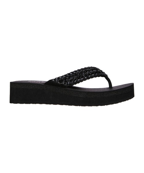 SKECHERS(スケッチャーズ)の「SKECHERS VINYASA-LOVELY OASIS / スケッチャーズ ヴィンヤサ ラブリー オアシス(サンダル・レディース・ブラック・23cm/24cm/25cm)」の3枚目の写真