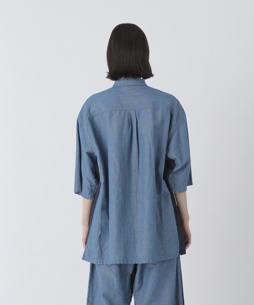 Plantation(プランテーション)の「BIZENトーンデニム / シャツ / (O)(シャツ/ブラウス・レディース・ブルー/グレー・M size/XL)」の5枚目の写真