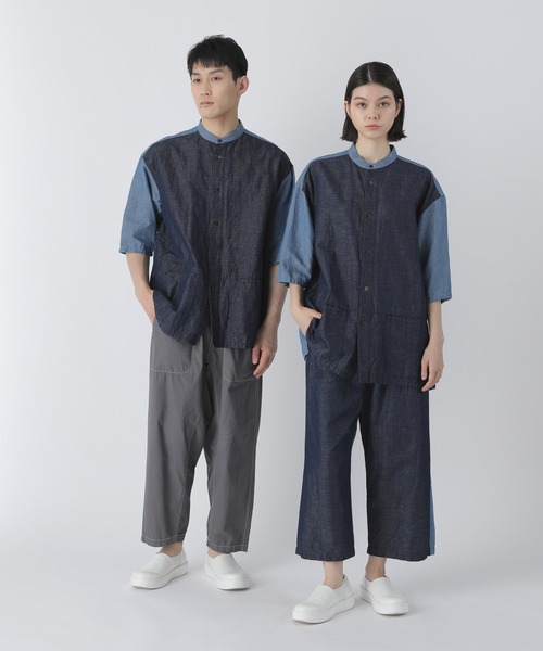 Plantation(プランテーション)の「BIZENトーンデニム / シャツ / (O)(シャツ/ブラウス・レディース・ブルー/グレー・M size/XL)」の6枚目の写真