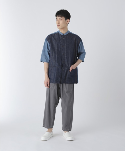 Plantation(プランテーション)の「BIZENトーンデニム / シャツ / (O)(シャツ/ブラウス・レディース・ブルー/グレー・M size/XL)」の9枚目の写真