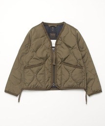 TAION（タイオン）の「【TAION】タイオン (KIDS) TAION MILITARY ZIP V NECK DOWN JKT（ダウンジャケット/コート・キッズ）」