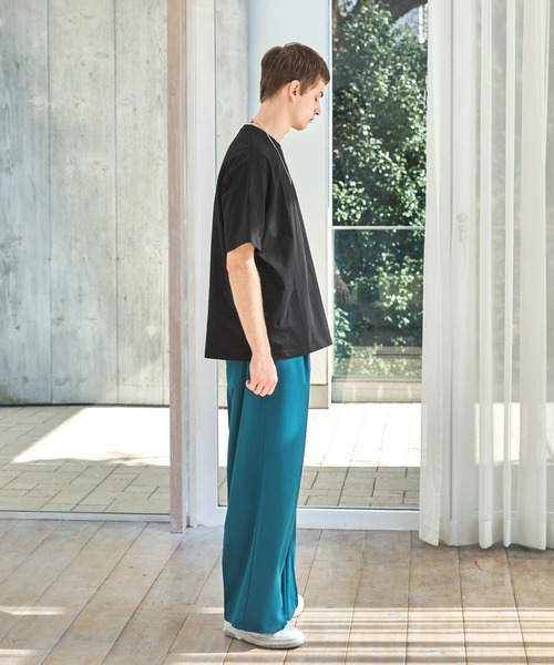 EMMA CLOTHES（エマクローズ）の「ヘビーウェイトコットン ベーシックシルエットS/Sカットソー EMMA CLOTHES（Tシャツ/カットソー・メンズ・ダークネイビー/ホワイト/ライトベージュ/ブラック/オリーブ・L/M）」の21枚目の写真