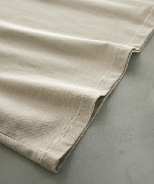 EMMA CLOTHES（エマクローズ）の「ヘビーウェイトコットン ベーシックシルエットS/Sカットソー EMMA CLOTHES（Tシャツ/カットソー・メンズ・ダークネイビー/ホワイト/ライトベージュ/ブラック/オリーブ・L/M）」の16枚目の写真