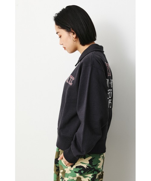 RODEO CROWNS WIDE BOWL（ロデオクラウンズワイドボウル）の「GOOD OLDハーフジップスウェットトップス（スウェット・レディース・ライトイエロー/レッド/ブラック・FREE）」の15枚目の写真