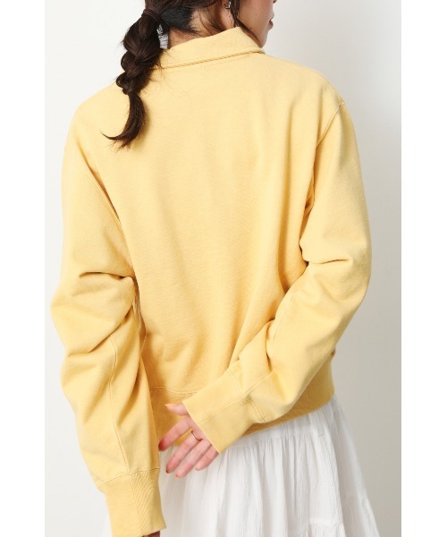 RODEO CROWNS WIDE BOWL（ロデオクラウンズワイドボウル）の「GOOD OLDハーフジップスウェットトップス（スウェット・レディース・ライトイエロー/レッド/ブラック・FREE）」の6枚目の写真