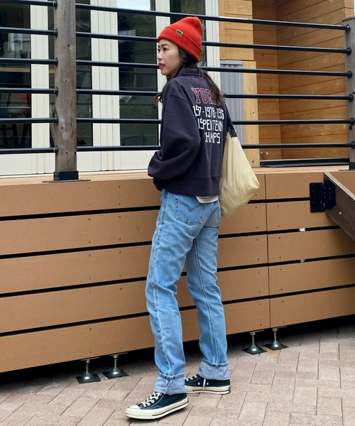 RODEO CROWNS WIDE BOWL（ロデオクラウンズワイドボウル）の「GOOD OLDハーフジップスウェットトップス（スウェット・レディース・ライトイエロー/レッド/ブラック・FREE）」の20枚目の写真