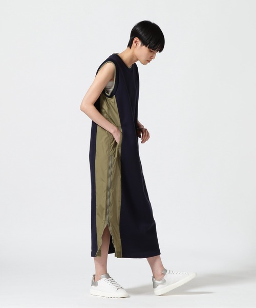 完売！Risley(リズレー) 異素材切替スウェットワンピース Risley（リズレー）の「Risley(リズレー) 異素材切替スウェット
