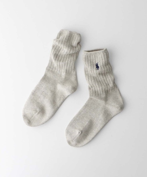 POLO RALPH LAUREN レディース ワンポイント 22cm丈 ローゲージ リブ