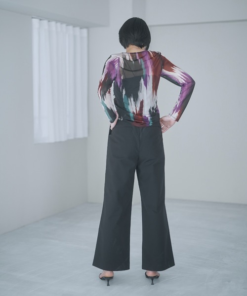 MECRE（メクル）の「デザインタックパンツ（その他パンツ・レディース・ブラック/グレー・M/S）」の9枚目の写真