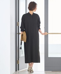 【洗える・XSサイズあり】ストレッチタイプライターシャツ ワンピース