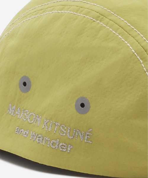 Maison Kitsune(メゾンキツネ)の「MK x AND WANDER CAP(キャップ・メンズ・ネイビー/ライトグリーン・U)」の7枚目の写真