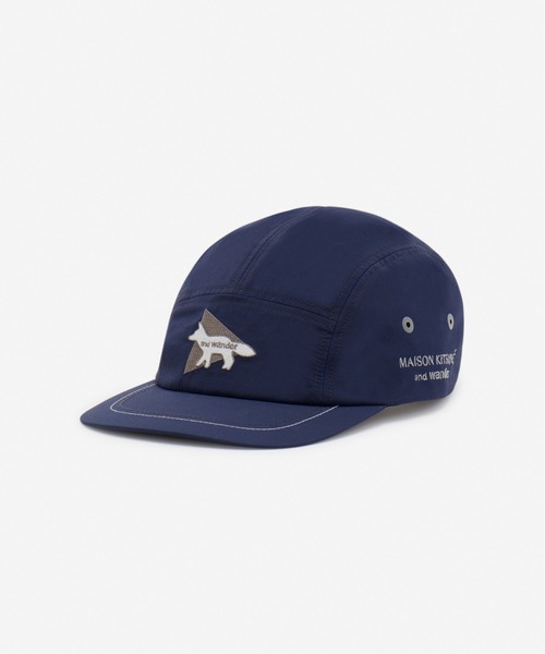 Maison Kitsune(メゾンキツネ)の「MK x AND WANDER CAP(キャップ・メンズ・ネイビー/ライトグリーン・U)」の3枚目の写真