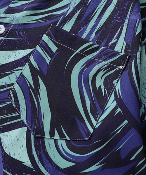 HOOK（フック）の「【HOOK】古着風総柄ビッグアロハシャツ (SS) (LR)（シャツ/ブラウス・メンズ・ホワイト系その他5/ピンク/ホワイト系その他4/ネイビー/グリーン系その他3/ブルー/スモークピンク/ブルー系その他/ホワイト系その他/ピンク系その他5/ホワイト系その他2/グリーン系その他4/ブラック/ホワイト/ブルー系その他3/グリーン系その他2/グリーン系その他5/ライトグリーン・L/M/XL）」の22枚目の写真