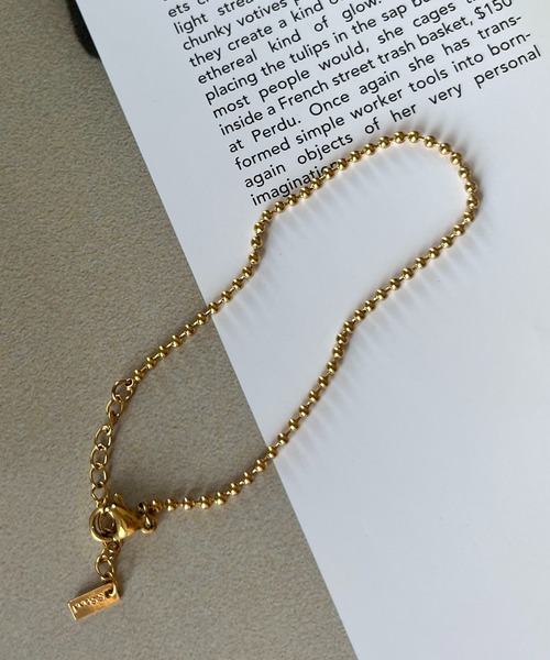 prose verse（プロズヴェール）の「〈サージカルステンレス〉ボールチェーンブレスレット（ブレスレット・レディース・シルバー/ゴールド・ﾌﾘ-）」の2枚目の写真
