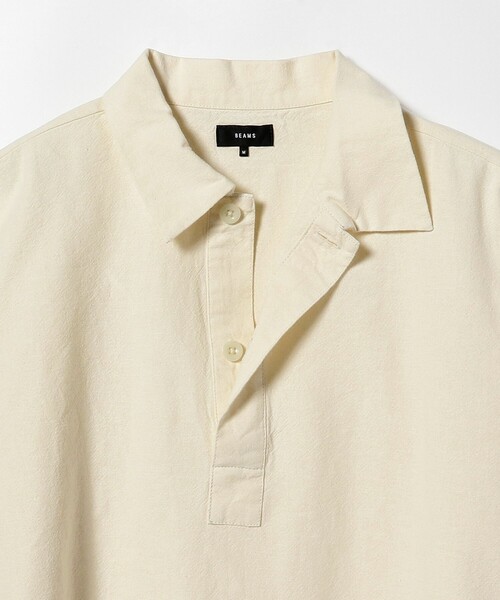 BEAMS（ビームス）の「BEAMS / イージーフィット プルオーバー ミリタリーシャツ（シャツ/ブラウス・メンズ・ブルー/ナチュラル/オリーブ・S/M/L/XL）」の11枚目の写真