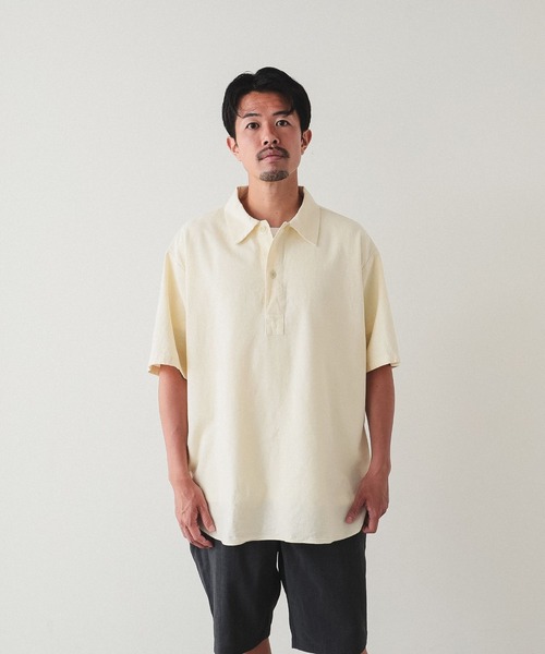 BEAMS（ビームス）の「BEAMS / イージーフィット プルオーバー ミリタリーシャツ（シャツ/ブラウス・メンズ・ブルー/ナチュラル/オリーブ・S/M/L/XL）」の5枚目の写真