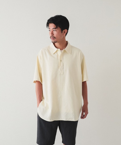 BEAMS（ビームス）の「BEAMS / イージーフィット プルオーバー ミリタリーシャツ（シャツ/ブラウス・メンズ・ブルー/ナチュラル/オリーブ・S/M/L/XL）」の4枚目の写真