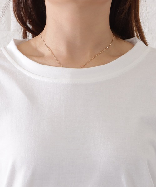 DAYRA(デイラ)の「ワンカラーラウンドヘム長袖カットソー(Tシャツ/カットソー・レディース・アイボリー/ブラック・L/M/XL)」の15枚目の写真