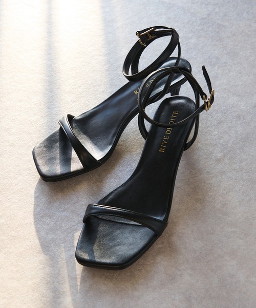 RIVE DROITE（リヴドロワ）の「バックスタイルも決まる/カーブストラップサンダル（サンダル・レディース・ブラウン/ブラック・S/M/L）」の14枚目の写真