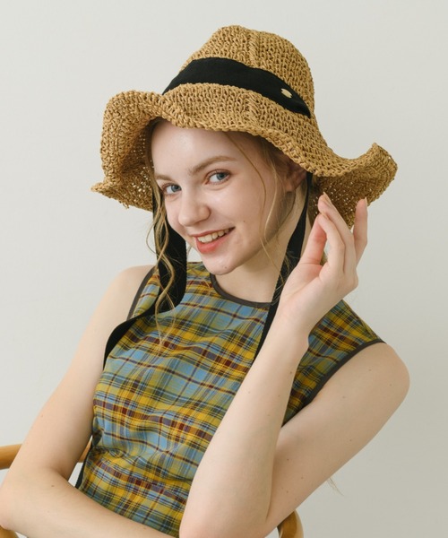 swelly Ribbon Straw Hat リボンストローハット　麦わら帽子 swelly Ribbon Straw Hat リボンストローハット 麦わら帽子