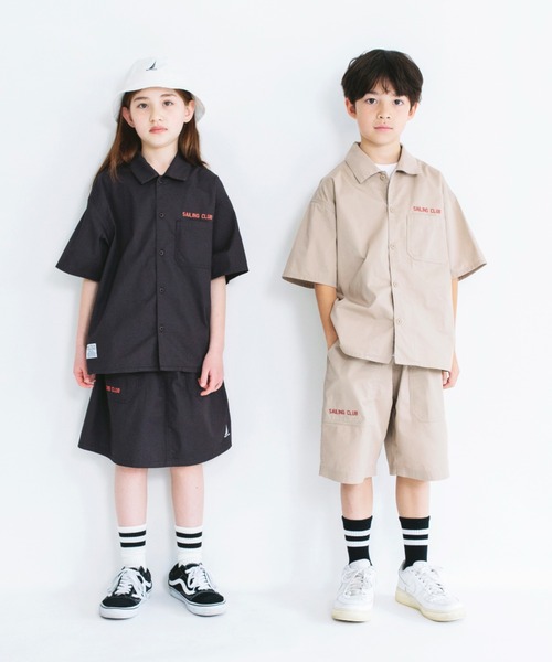 NAUTICA(ノーティカ)の「【NAUTICA/ノーティカ/セットアップ対応】ライトツイルハーフパンツ(その他パンツ・キッズ・ベージュ/チャコールグレー・XL/L/S/M/XS)」の4枚目の写真