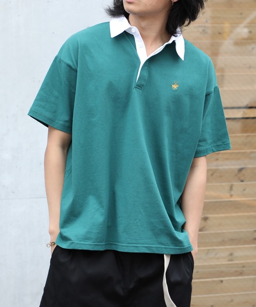 BEVERLY HILLS POLO CLUB(ビバリーヒルズポロクラブ)の「【BEVERLY HILLS POLO CLUB】天竺ラガー半袖Tシャツ 3287-7742(Tシャツ/カットソー・レディース・グレー/グリーン系その他2/ブラック/ブラック系その他2/グリーン・FREE)」の20枚目の写真